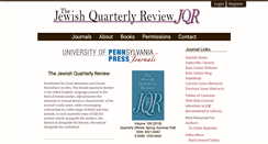 Desktop Screenshot of jqr.pennpress.org