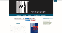 Desktop Screenshot of dissent.pennpress.org