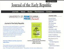 Tablet Screenshot of jer.pennpress.org