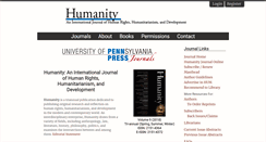 Desktop Screenshot of hum.pennpress.org